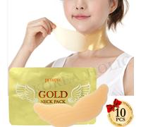 PETITFEE Gold Neck Patch confezione da 10 pezzi scollature maschera collo fog...