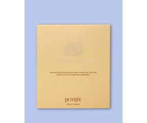 Petitfee & Koelf Maschera idrogel viso Gold & Snail Hydrogel Mask Pack - 30 g * 5 pz