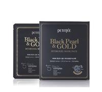 PETITFEE - Mascarillas Faciales Black Pearl & Gold Hydrogel Mask Pack 5uds