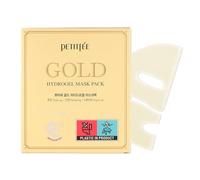 Petitfee, maschera idrogel dorata, confezione da 5 fogli