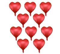 petjoyful 10 PZ 18 "Palloncini in lattice multicolor a forma di cuore Palloncino per decorazioni per feste di matrimonio per anniversario (Rossa)