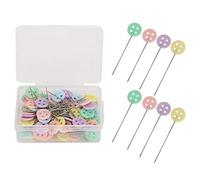 petjoyful 100 pezzi perni da cucito cuciture fissaggio colore ago componenti per gioielli fatti a mano fai da te per la casa (perno del pulsante)