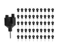 petjoyful 50 pcs vite isolante per recinzione elettrica in anello di recinzione isolante post isolante in legno con strumento di presa isolante