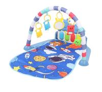petjoyful Baby Gym Play Mat Colorful Rattles Learning Toy Folding Play Piano Musical Tummy Time Mat Toys for Newborn Aged 0 to 36 Months