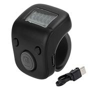 petjoyful Contatore di perline digitale, strumento di conteggio manuale a forma di anello per la meditazione buddista (Saggezza nera)