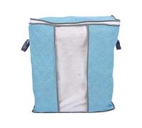 petjoyful Foldable Storage Bag Charcoal Fiber Clothes Sweater Blanket Closet Organizer Bag (Cielo blu)