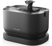 PETLIBRO Fontanella per Gatti Senza Fili con Sensore di Movimento, Dockstream 2,5L Fontana per Gatti a Batteria 5000 mAh, 23dB Ultra Silenziosa, Facile da Pulire, Fontanella Acciaio Inossidabile, Nero