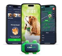 PETLOC8 Tracker GPS per cani - Dog Tracker impermeabile, geofencing controllabile tramite app e cronologia posizioni