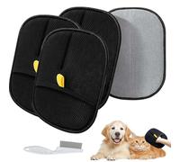 Petlova Sweep, Pet Fluffsweep, 2025 Petlova Sweep Pet Hair Remover, Double-Sided Reusable Grooming Gloves, Gentle Massage, Efficient Cleaning For Clothes, Sofa, Carpets (3PCS)