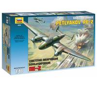 1:48 Zvezda Petlyakov Pe-2 Kit Z4809 Modellino