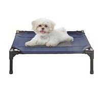 Petmaker Cuccia rialzata per Cani, 60 x 47 cm, con Piedini Antiscivolo, per Interni ed Esterni, Lettino per Cani o Cuccioli Fino a 11,3 kg (Blu)