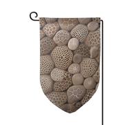 Petoskey Stone1 - Bandiere da giardino verticali su entrambi i lati, 30,5 x 45,7 cm, per primavera ed estate, stagionale, cortile, decorazione da appendere, taglia unica