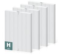 PETOX Confezione da 4 filtri HEPA di ricambio H per purificatore d'aria Winix PlasmaWave 5500 5500-2 C535 5300 5300-2 6300 6300-2 P300 AM90 9000 5000 5000B C909 9 9 800, H 13 Filtro HEPA True