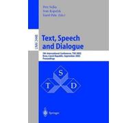 Petr Sojka Text, Speech and Dialogue (Tascabile)