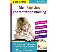 Petra Bartoli y Mein tägliches Konzentrationstraining Kindergarten & (Broschüre)