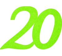 Petra di News a gef3320 - 61 Confetti Decorativi, FLIZ, Verde Mela, 18 x 12 x 3 cm