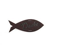 Petra di Platino-News A-KFF3980-29 15 x Pesce, 80 mm con, Grazie, linguista, Feltro/Bordeaux