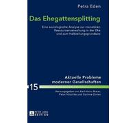 Petra Eden Das Ehegattensplitting (Copertina rigida)