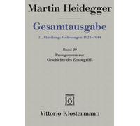 Petra Jaeger Martin H Martin Heidegger, Gesamtausgabe. II. A (Copertina rigida)