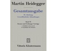 Petra Jaeger Martin Heideg Gesamtausgabe. 4 Abteilungen / 3. (Copertina rigida)