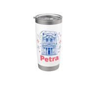 Petra Jordan, souvenir da viaggio divertente del tesoro di Al Khazneh Bicchiere termico in acciaio inox doppia parete