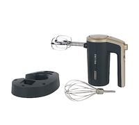 Petra PT5395BGRYVDE Sbattitore elettrico senza fili - frusta elettrica, base antiscivolo, 3 velocità, 2 fruste e frusta a palloncino, funzione di espulsione, batteria ricaricabile da 7,2 V, blu-grigio