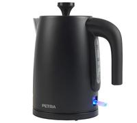 Petra PT5632MBLKVDE Bollitore elettrico - Cottura rapida, finestra con indicatore del livello dell'acqua, filtro anticalcare, protezione contro l'essiccazione, controller Strix, base orientabile, 1,7