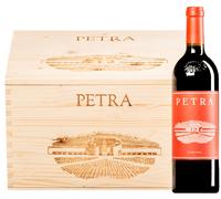 Petra Rosso Toscana IGT 2022 6 bottiglie in cassetta di legno 4,5 l