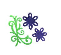 Petra S Kit Creativo News a vif1530 F43 Feltro Feltro Fiori Set, 3 Diversi Designs, 30 Pezzi, Colore: Lilla/Verde Mela