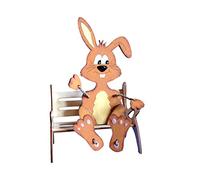 Petra S News Set per a hsh5720gb bricolage Fai da, di Peluche, Coniglio con panchina da Giardino, Legno