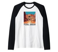 Petra Souvenir Giordano Donne Uomini Sette Meraviglie del Verbo Maglia con Maniche Raglan