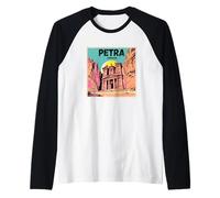Petra Souvenir Giordano Donne Uomini Sette Meraviglie del Verbo Maglia con Maniche Raglan
