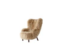Petra VB3 Poltrona Pelle Di Pecora Miele 50/Noce Noce