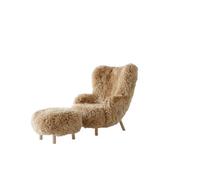 Petra VB3 Poltrona Pelle Di Pecora Miele 50/Rovere Oliato in TD1 Soffio