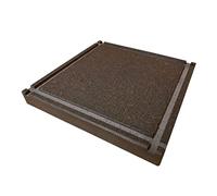 Petrantiqua® Piastra Refrattaria Quadrata Artigianale Barbecue in Pietra Lavica Etna Liscia Ruvida da 2 e 3 cm di Spessore Ottima per Carne Pesce e Verdure Pizza Pane (20x20 Cm Liscia Spessore 2 Cm)