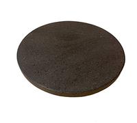 Petrantiqua® Piastra Refrattaria Rotonda Artigianale Barbecue in Pietra Lavica Etna Liscia Ruvida da 2 e 3 cm di Spessore Ottima per Carne Pesce e Verdure (Diametro 25 Cm Ruvida Spessore 2 Cm)