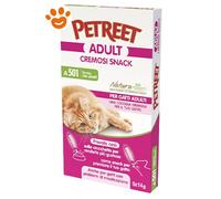 Petreet Cat Adult Cremosi Snack al Tonno con Piselli - Petreet Cat Adult Cremosi Snack al Tonno con Piselli - Confezione Da 6x14 Gr