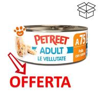 Petreet Cat Adult Le Vellutate al Pollo con Carote - Petreet Cat Adult Le Vellutate al Pollo con Carote - Lattina da 70 Gr - CONFEZIONE RISPARMIO