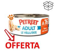 Petreet Cat Adult Le Vellutate al Tonno con Zucca - Petreet Cat Adult Le Vellutate al Tonno con Zucca - Lattina da 70 Gr - CONFEZIONE RISPARMIO