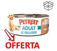 Petreet Cat Adult Le Vellutate al Vitello - Lattina da 70 Gr - CONFEZIONE RISPARMIO