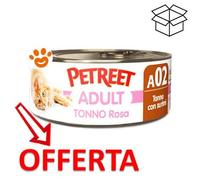 Petreet Cat Adult Tonno Rosa e Surimi - Petreet Cat Adult Tonno Rosa e Surimi - Lattina da 70 Gr - CONFEZIONE RISPARMIO