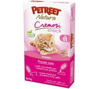 PETREET Gatto Snack Cremosi con Tonno 6x14G