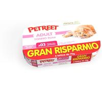 PETREET Natura Cat Lattina Multipack 6x70G TONNO ROSA CON GAMBERETTI