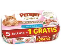 PETREET Natura Cat Lattina Multipack 6x70G TONNO ROSA CON PESCE DELL'OCEANO