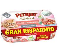 Petreet Natura Multipack TP 02 Tonno del Pacifico e Granchio 6x70 g