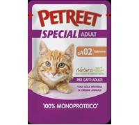 Petreet Cat Adult Special Monoproteico al Salmone - Petreet Cat Adult Special Monoproteico al Salmone - Bustina Da 70 Gr - CONFEZIONE RISPARMIO