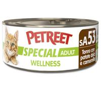Petreet - sA53 Special Wellness Tonno con Patate Dolci e Camomilla da 70g SCAD. RAVVICINATA 20/01/26 -75%