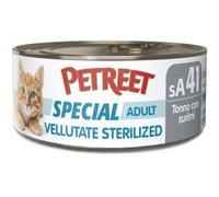 Petreet Vellutate Sterilised Cat 70 gr Tonno con surimi - confezione da 24 pezzi - Cibo umido per gatti - 1° ORDINE? scegli lo sconto BZR5 / BZR20 + 200 punti fedeltà
