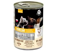 PetRepublic cibo monoproteico di pollo per cani, pezzi in salsa 400g