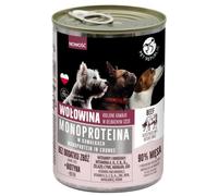 PetRepublic cibo monoproteico per cani a base di manzo, pezzi in salsa 400g